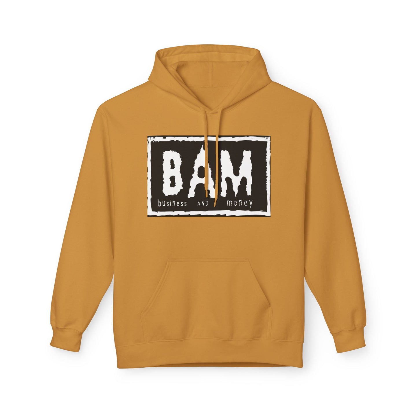BAM Graphic Fleece Hoodie, Unisex Cozy Sweatshirt, Perfect Gift for Friends, Casual Streetwear, Ideal for Celebrations, Relaxed Style