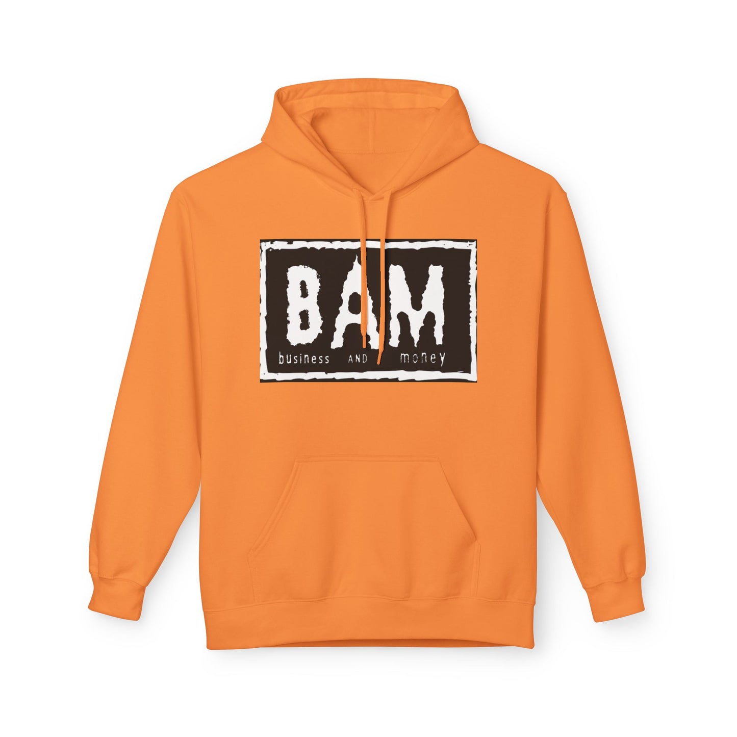 BAM Graphic Fleece Hoodie, Unisex Cozy Sweatshirt, Perfect Gift for Friends, Casual Streetwear, Ideal for Celebrations, Relaxed Style