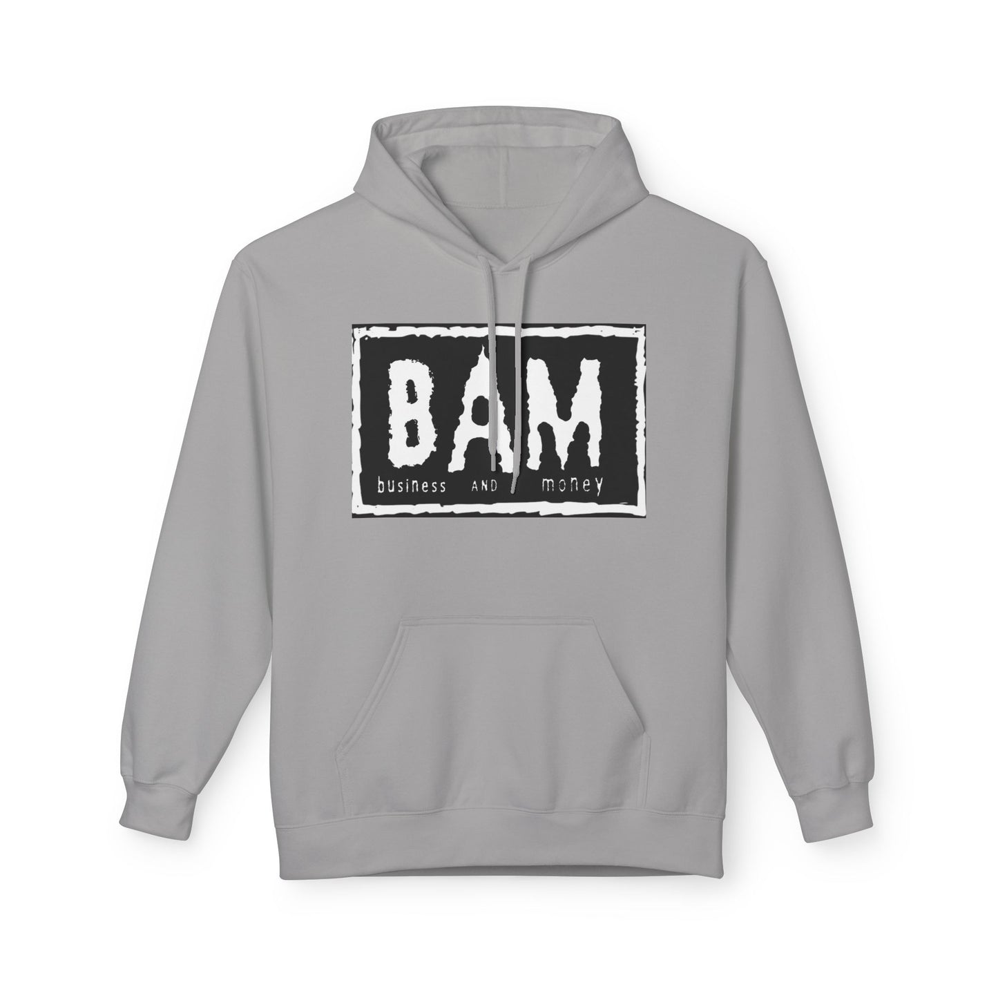 BAM Graphic Fleece Hoodie, Unisex Cozy Sweatshirt, Perfect Gift for Friends, Casual Streetwear, Ideal for Celebrations, Relaxed Style