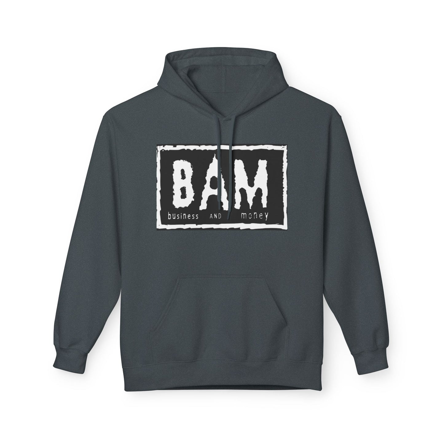 BAM Graphic Fleece Hoodie, Unisex Cozy Sweatshirt, Perfect Gift for Friends, Casual Streetwear, Ideal for Celebrations, Relaxed Style