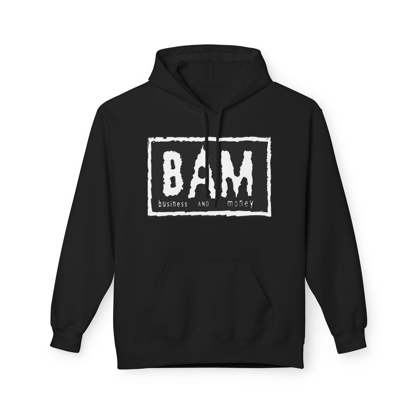 BAM Graphic Fleece Hoodie, Unisex Cozy Sweatshirt, Perfect Gift for Friends, Casual Streetwear, Ideal for Celebrations, Relaxed Style