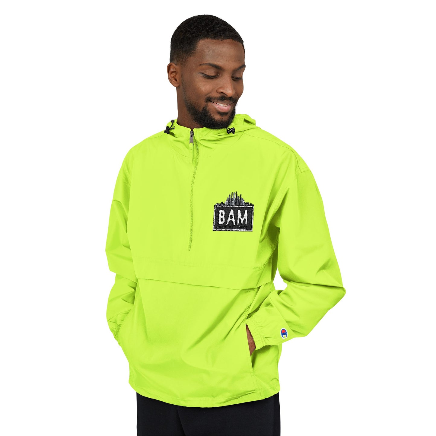 Champion Unisex Packable Anorak Jacket, Lightweight Rain Jacket, Casual Outdoor Wear, Perfect for Festivals, Travel, and Everyday Style