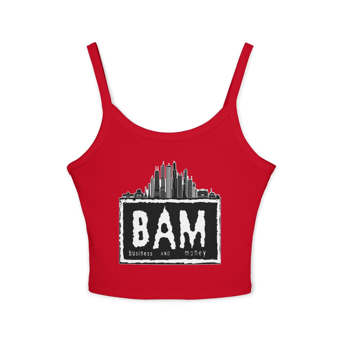 BAM Women's Spaghetti Strap Tank Top, Casual Summer Wear, Workout Top, Beach Outfit, Festival Apparel, Gift for Her