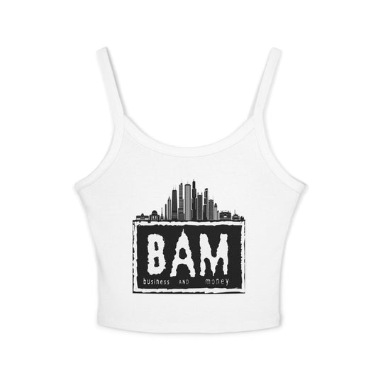 BAM Women's Spaghetti Strap Tank Top, Casual Summer Wear, Workout Top, Beach Outfit, Festival Apparel, Gift for Her