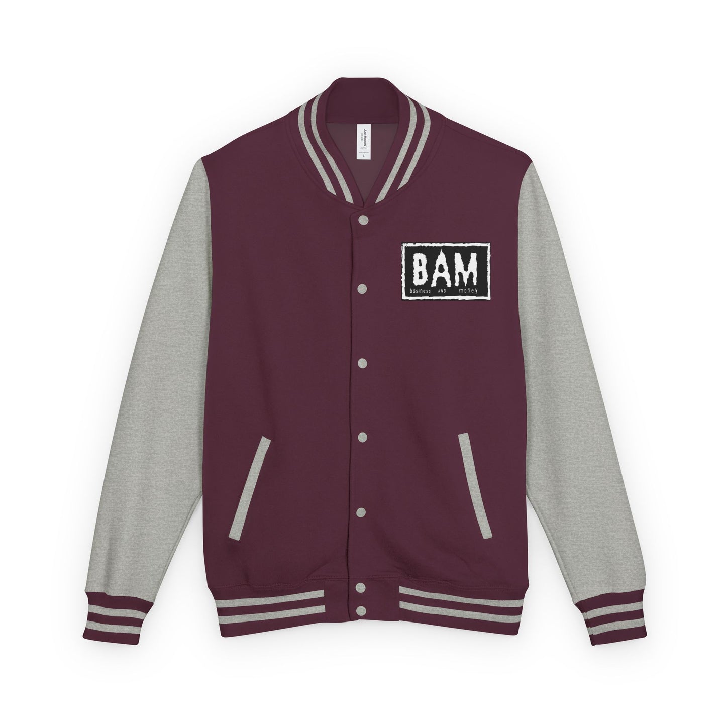 Stylish Unisex Heavyweight Letterman Jacket with BAM Design for Cozy Casual Wear, Perfect for Sports Fans, Gifts, College Events, [...]