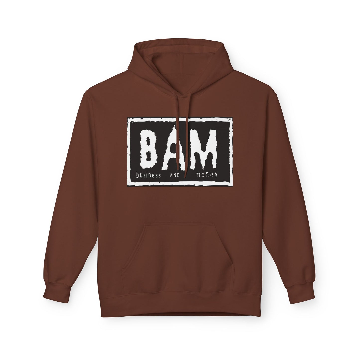 BAM Graphic Fleece Hoodie, Unisex Cozy Sweatshirt, Perfect Gift for Friends, Casual Streetwear, Ideal for Celebrations, Relaxed Style