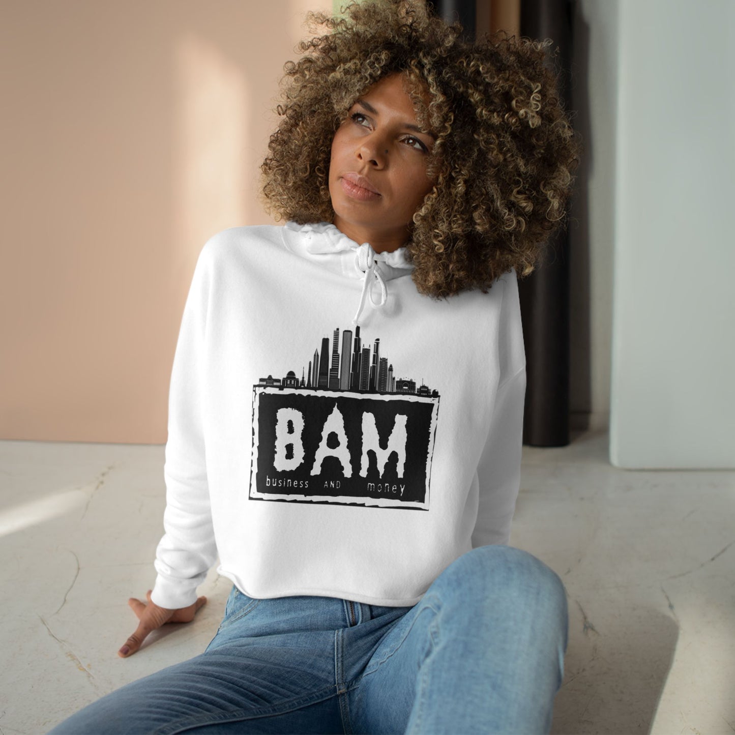 Urban Vibe Crop Hoodie | Street Style, Graphic Sweatshirt, Casual Wear for Teens, Trendy Crop Top, Gift for Music Lovers