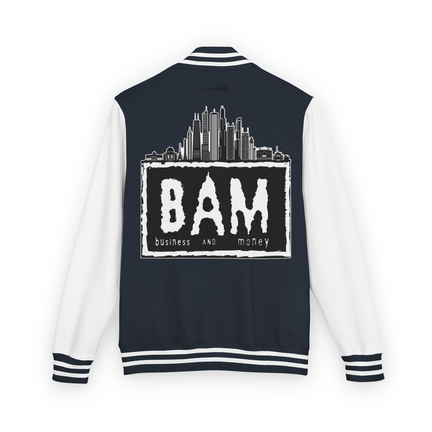 Stylish Unisex Heavyweight Letterman Jacket with BAM Design for Cozy Casual Wear, Perfect for Sports Fans, Gifts, College Events, [...]