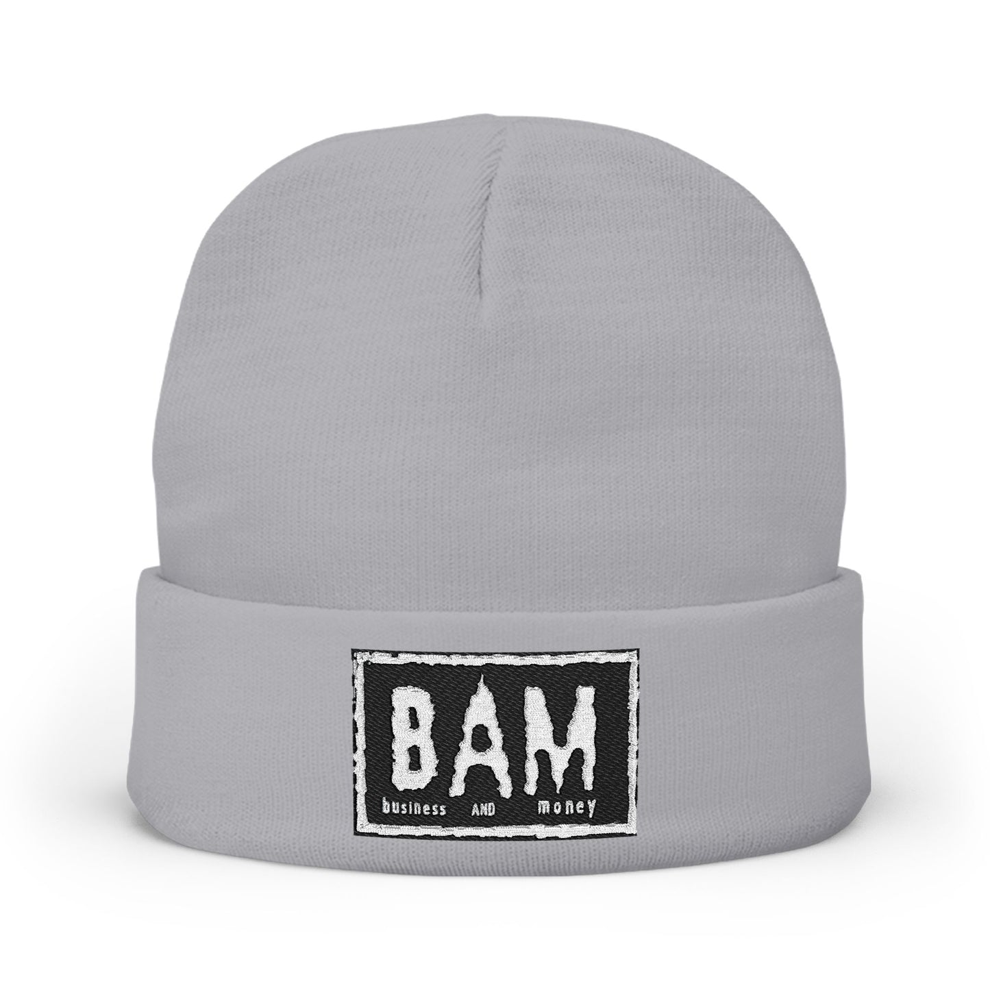 Stylish Knit Beanie with BAM Embroidery for Trendsetters, Winter Accessories, Gift Ideas for Him or Her, Casual Wear