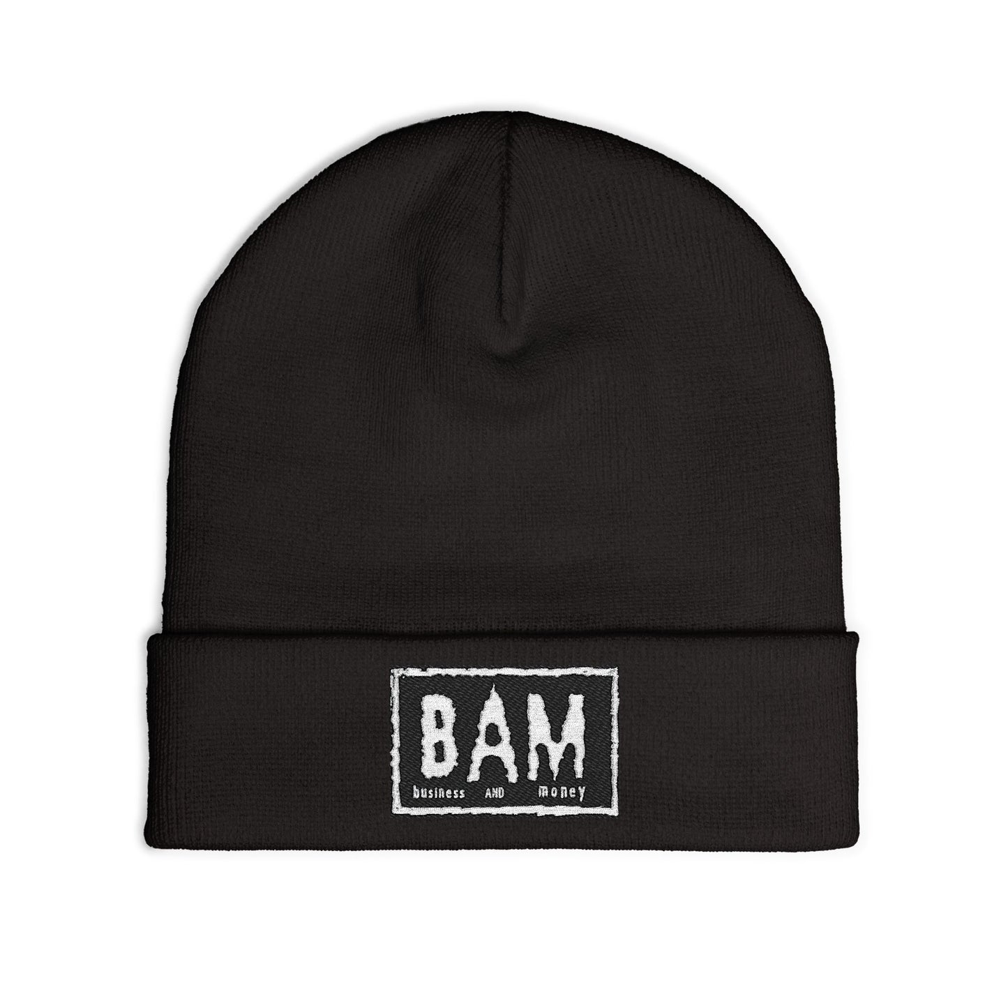 Stylish Knit Beanie with BAM Embroidery for Trendsetters, Winter Accessories, Gift Ideas for Him or Her, Casual Wear