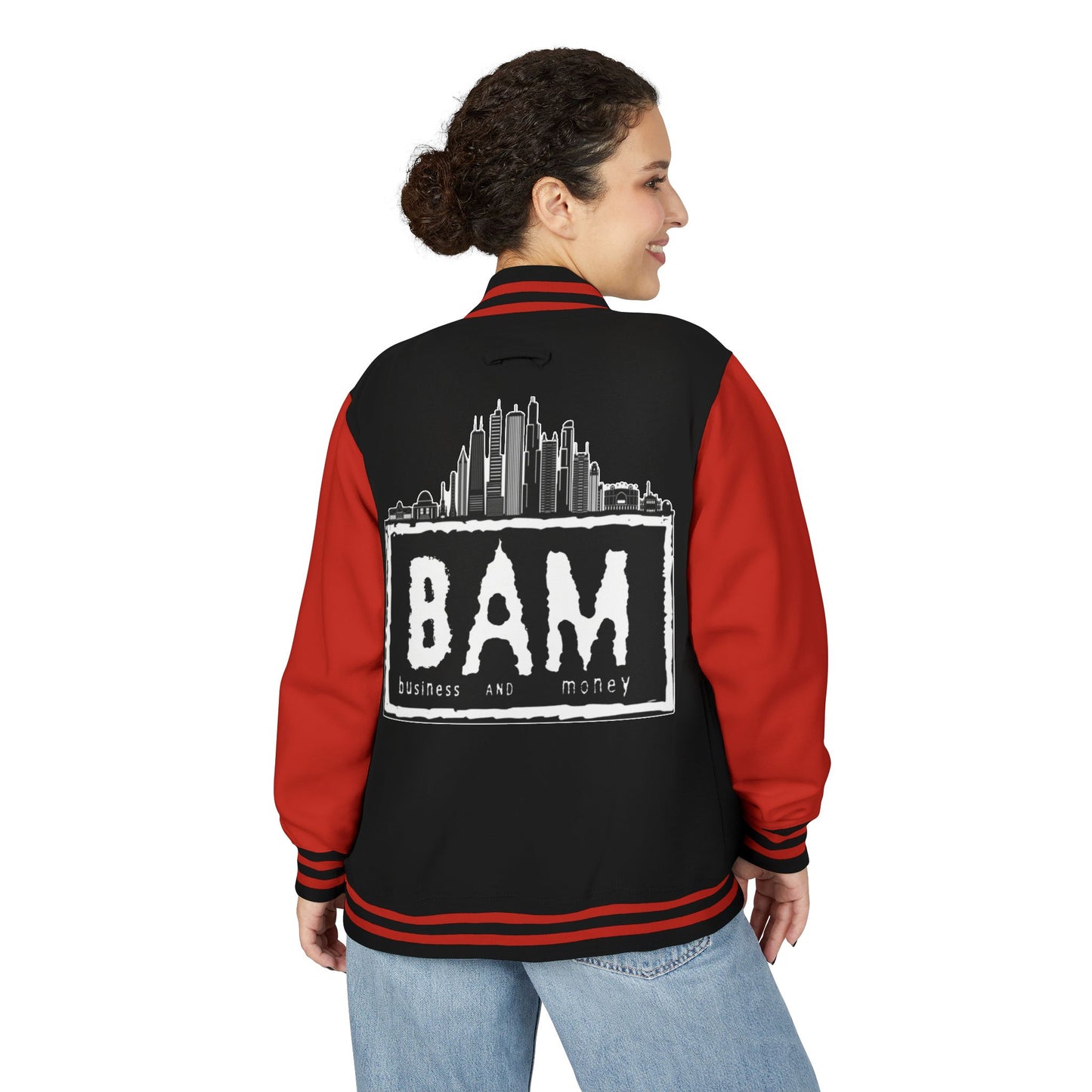 Stylish Unisex Heavyweight Letterman Jacket with BAM Design for Cozy Casual Wear, Perfect for Sports Fans, Gifts, College Events, [...]