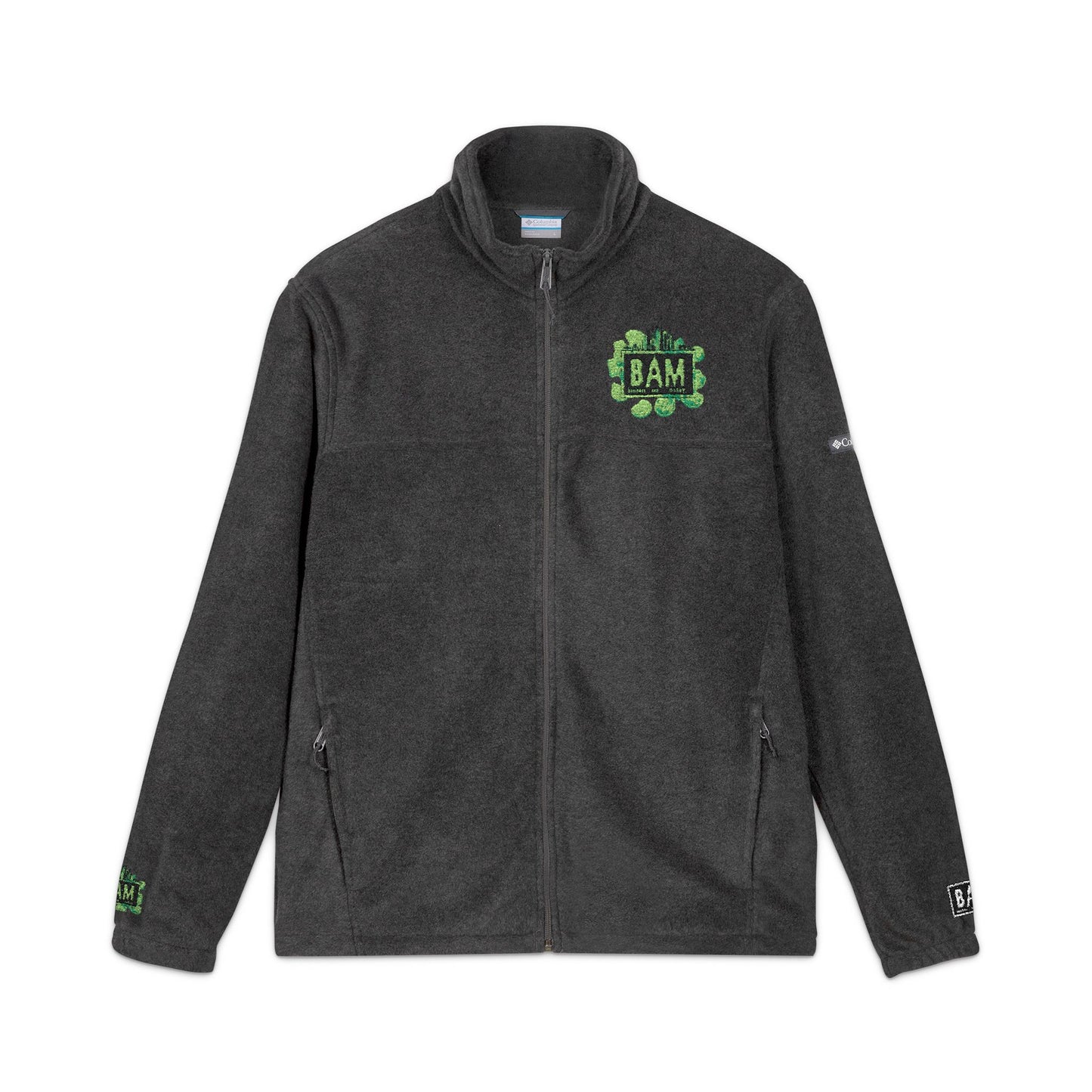Cozy Unisex Fleece Jacket with 'BAM' Embroidery - Perfect for Adventurers!