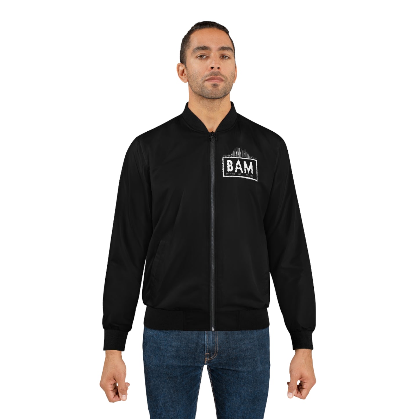 BAM Bomber Jacket — Business And Money Urban Skyline Jacket