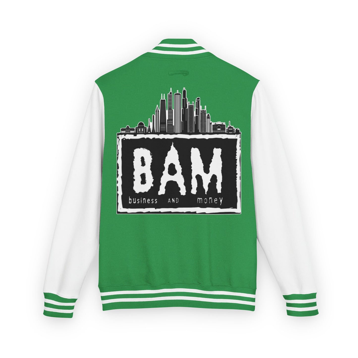 Stylish Unisex Heavyweight Letterman Jacket with BAM Design for Cozy Casual Wear, Perfect for Sports Fans, Gifts, College Events, [...]