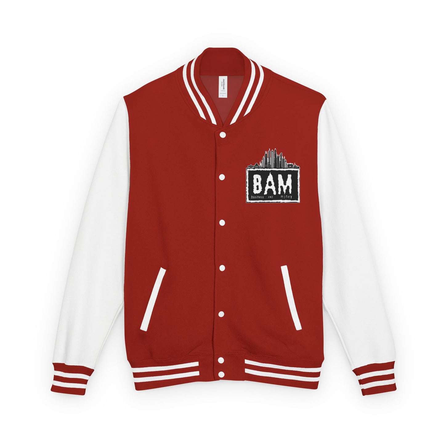 Stylish Unisex Heavyweight Letterman Jacket with BAM Design for Cozy Casual Wear, Perfect for Sports Fans, Gifts, College Events, [...]