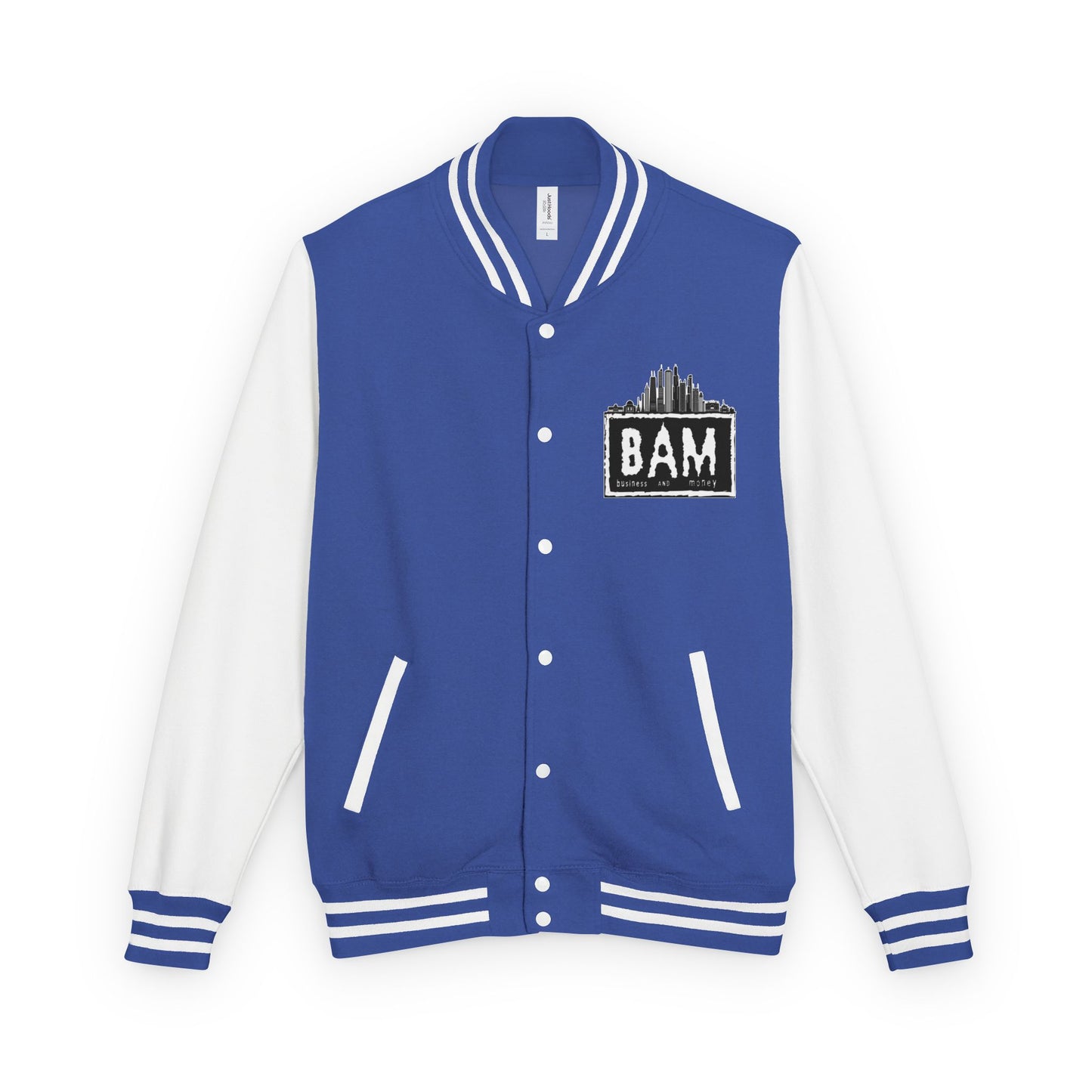 Stylish Unisex Heavyweight Letterman Jacket with BAM Design for Cozy Casual Wear, Perfect for Sports Fans, Gifts, College Events, [...]