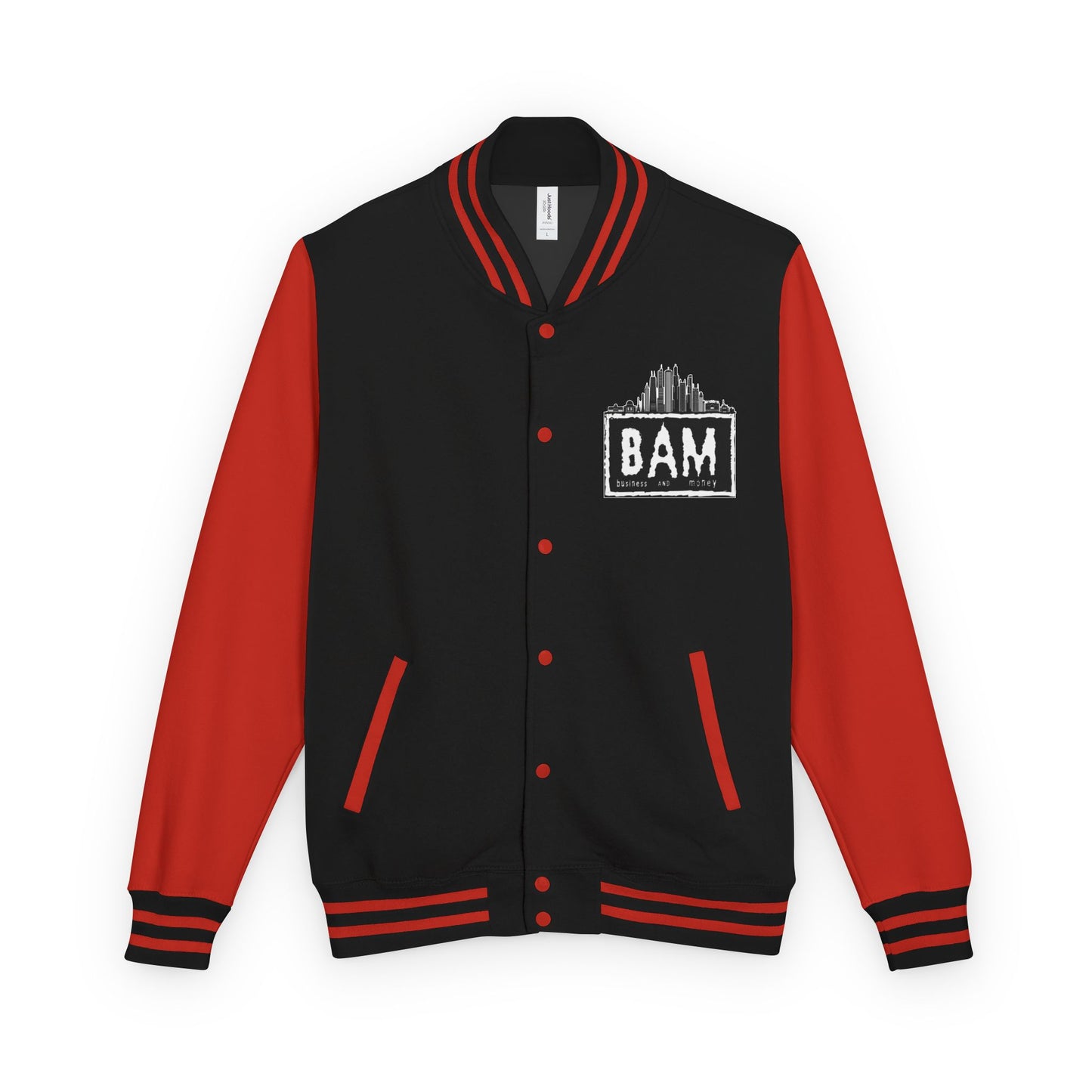 Stylish Unisex Heavyweight Letterman Jacket with BAM Design for Cozy Casual Wear, Perfect for Sports Fans, Gifts, College Events, [...]