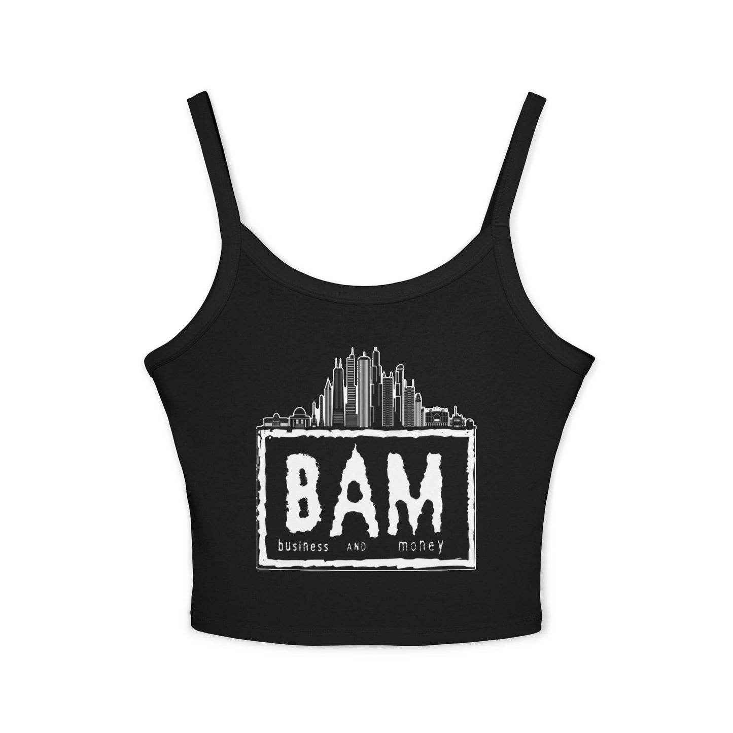 BAM Women's Spaghetti Strap Tank Top, Casual Summer Wear, Workout Top, Beach Outfit, Festival Apparel, Gift for Her