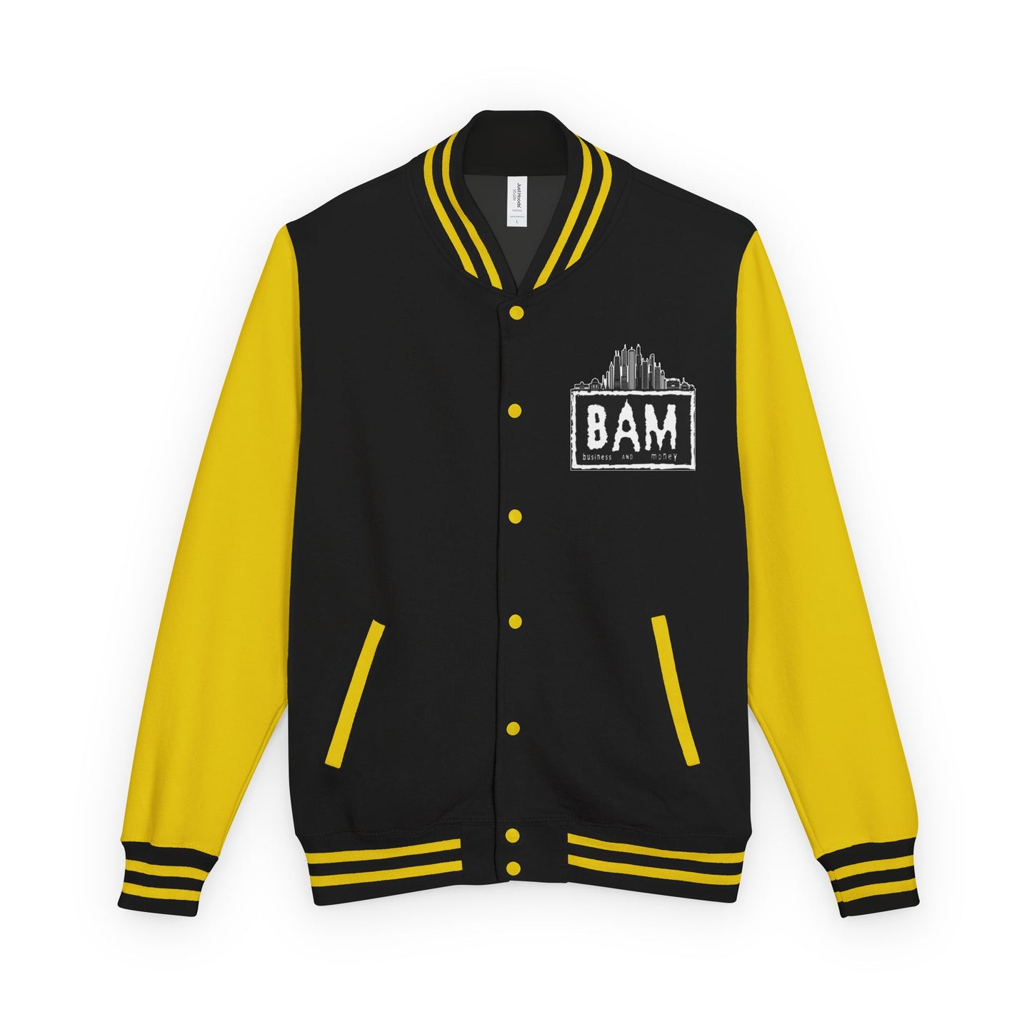 Stylish Unisex Heavyweight Letterman Jacket with BAM Design for Cozy Casual Wear, Perfect for Sports Fans, Gifts, College Events, [...]