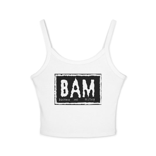 BAM Women's Spaghetti Strap Tank Top, Casual Summer Wear, Workout Top, Beach Outfit, Festival Apparel, Gift for Her