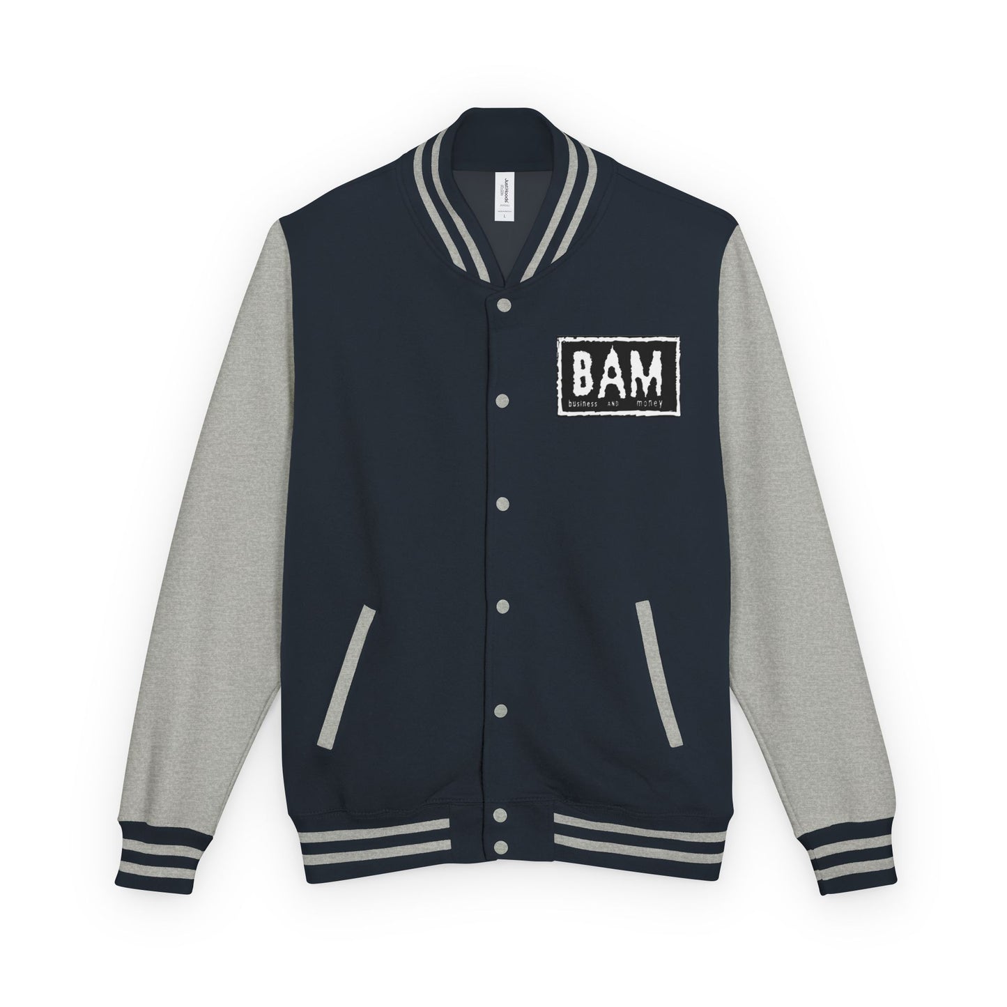 Stylish Unisex Heavyweight Letterman Jacket with BAM Design for Cozy Casual Wear, Perfect for Sports Fans, Gifts, College Events, [...]