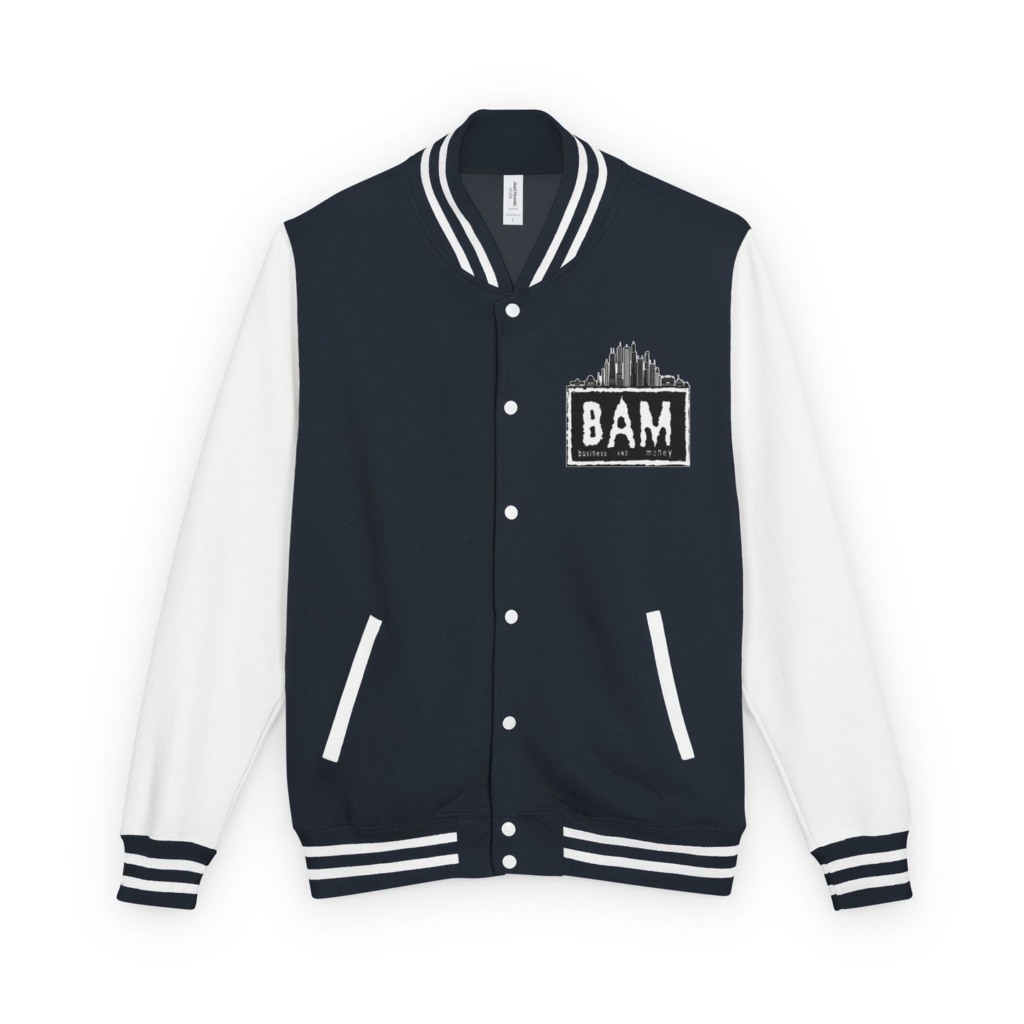 Stylish Unisex Heavyweight Letterman Jacket with BAM Design for Cozy Casual Wear, Perfect for Sports Fans, Gifts, College Events, [...]