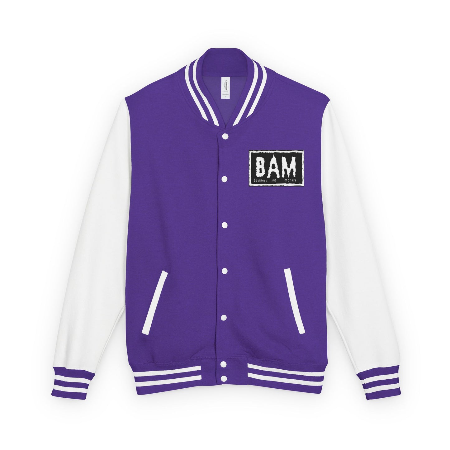 Stylish Unisex Heavyweight Letterman Jacket with BAM Design for Cozy Casual Wear, Perfect for Sports Fans, Gifts, College Events, [...]