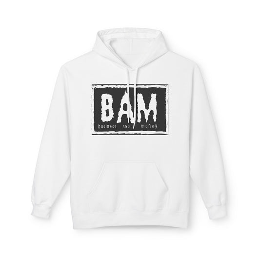 BAM Graphic Fleece Hoodie, Unisex Cozy Sweatshirt, Perfect Gift for Friends, Casual Streetwear, Ideal for Celebrations, Relaxed Style