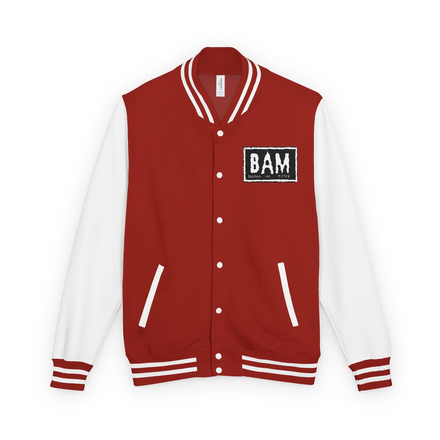 Stylish Unisex Heavyweight Letterman Jacket with BAM Design for Cozy Casual Wear, Perfect for Sports Fans, Gifts, College Events, [...]