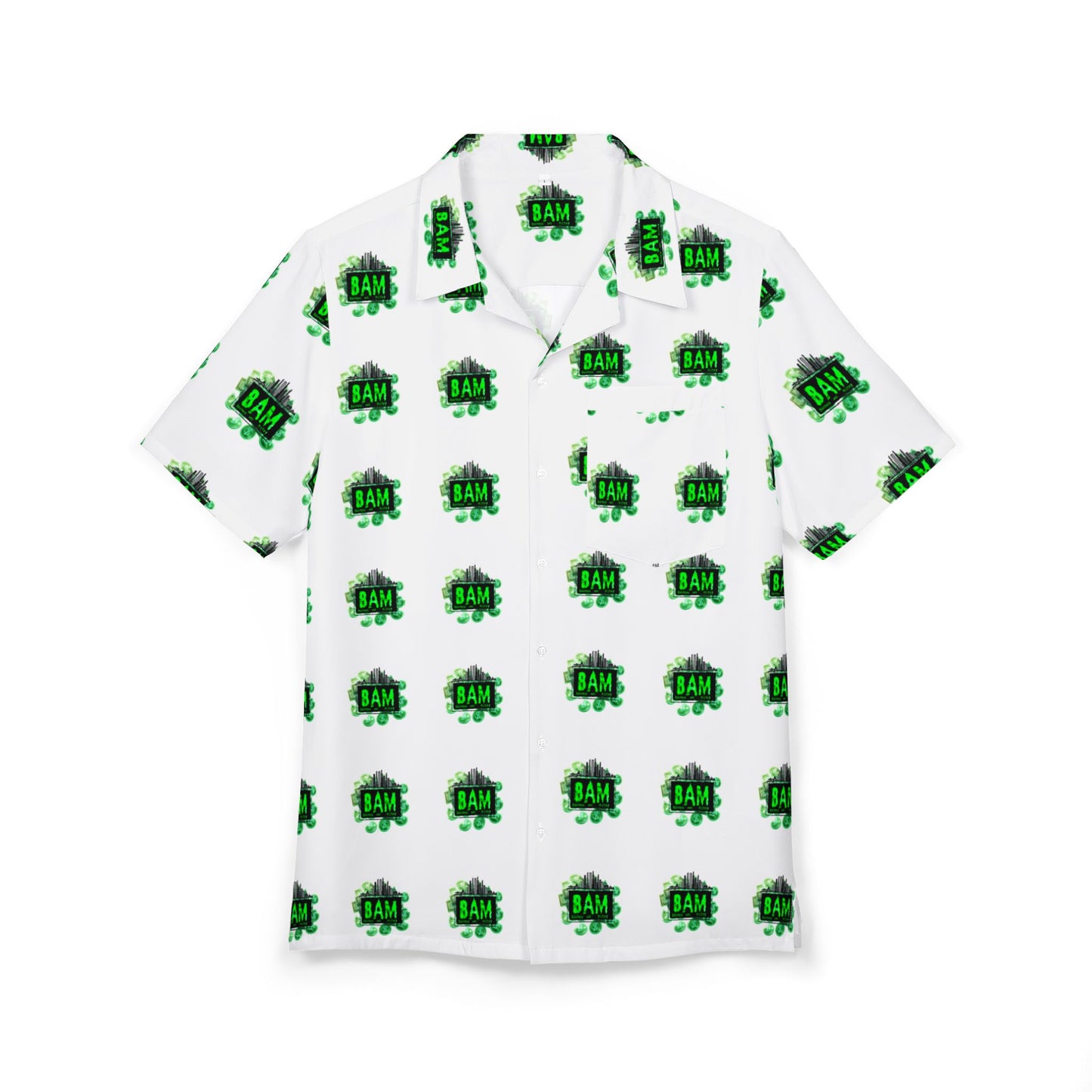 Unisex Hawaiian Button-Down Shirt (AOP) - Tropical Vibes, Casual Summer Wear, Beach Parties, Vacation Outfits, Gift for Him/Her