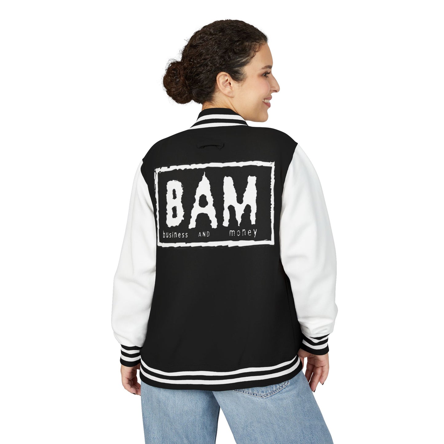 Stylish Unisex Heavyweight Letterman Jacket with BAM Design for Cozy Casual Wear, Perfect for Sports Fans, Gifts, College Events, [...]