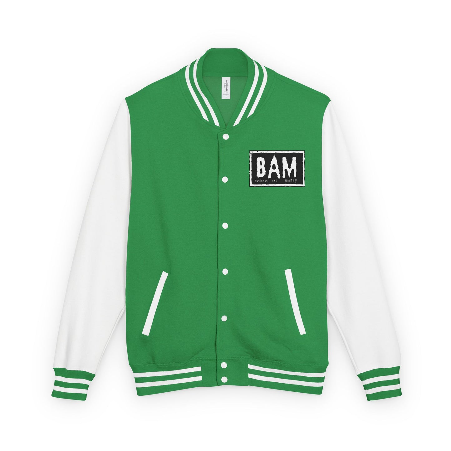 Stylish Unisex Heavyweight Letterman Jacket with BAM Design for Cozy Casual Wear, Perfect for Sports Fans, Gifts, College Events, [...]