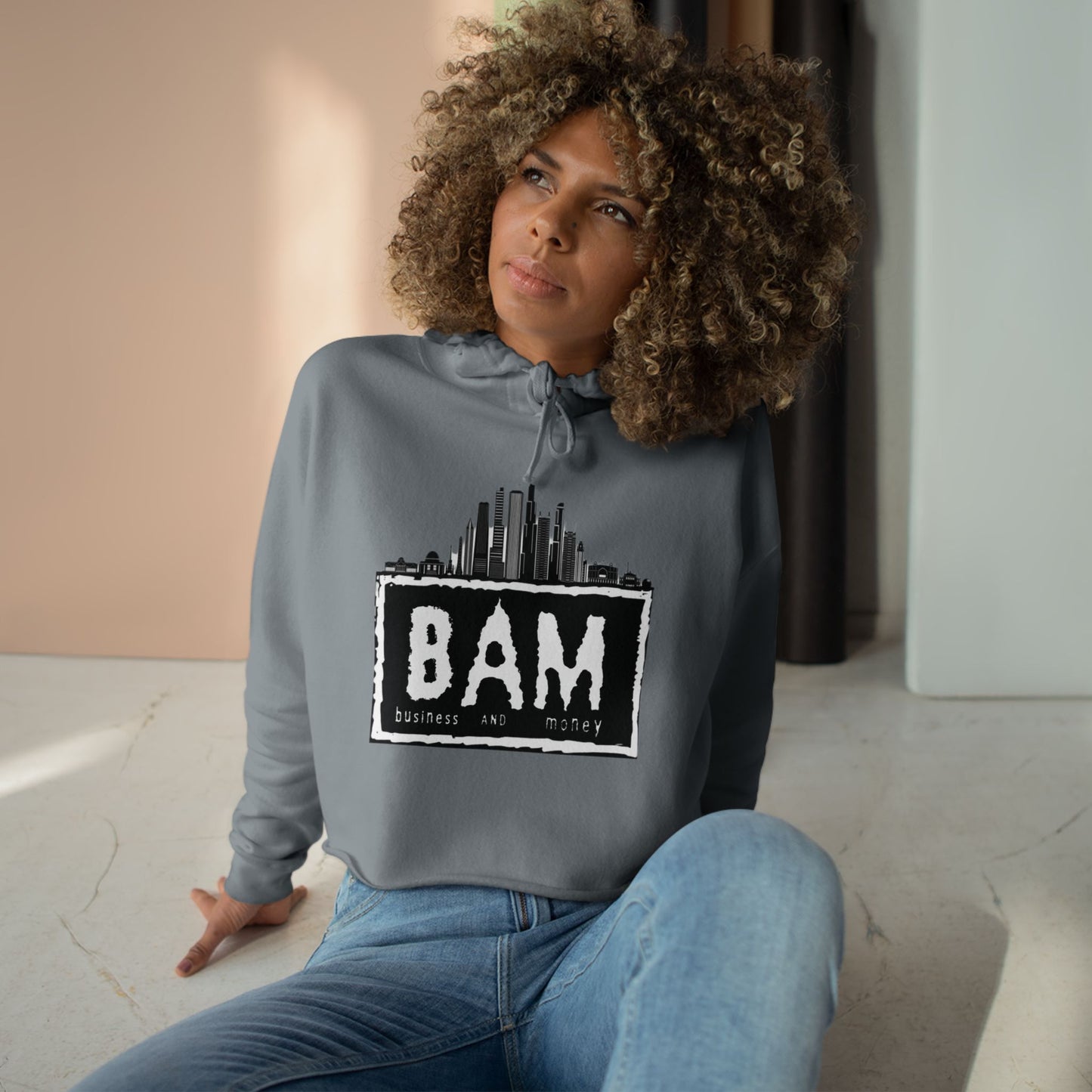 Urban Vibe Crop Hoodie | Street Style, Graphic Sweatshirt, Casual Wear for Teens, Trendy Crop Top, Gift for Music Lovers