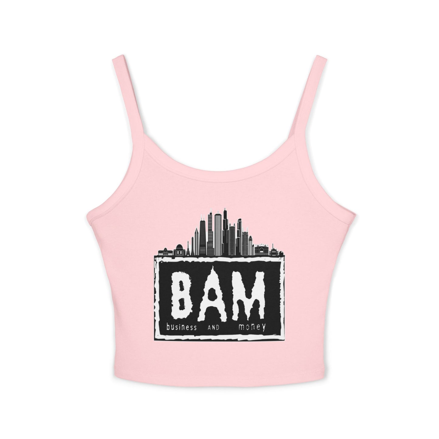 BAM Women's Spaghetti Strap Tank Top, Casual Summer Wear, Workout Top, Beach Outfit, Festival Apparel, Gift for Her