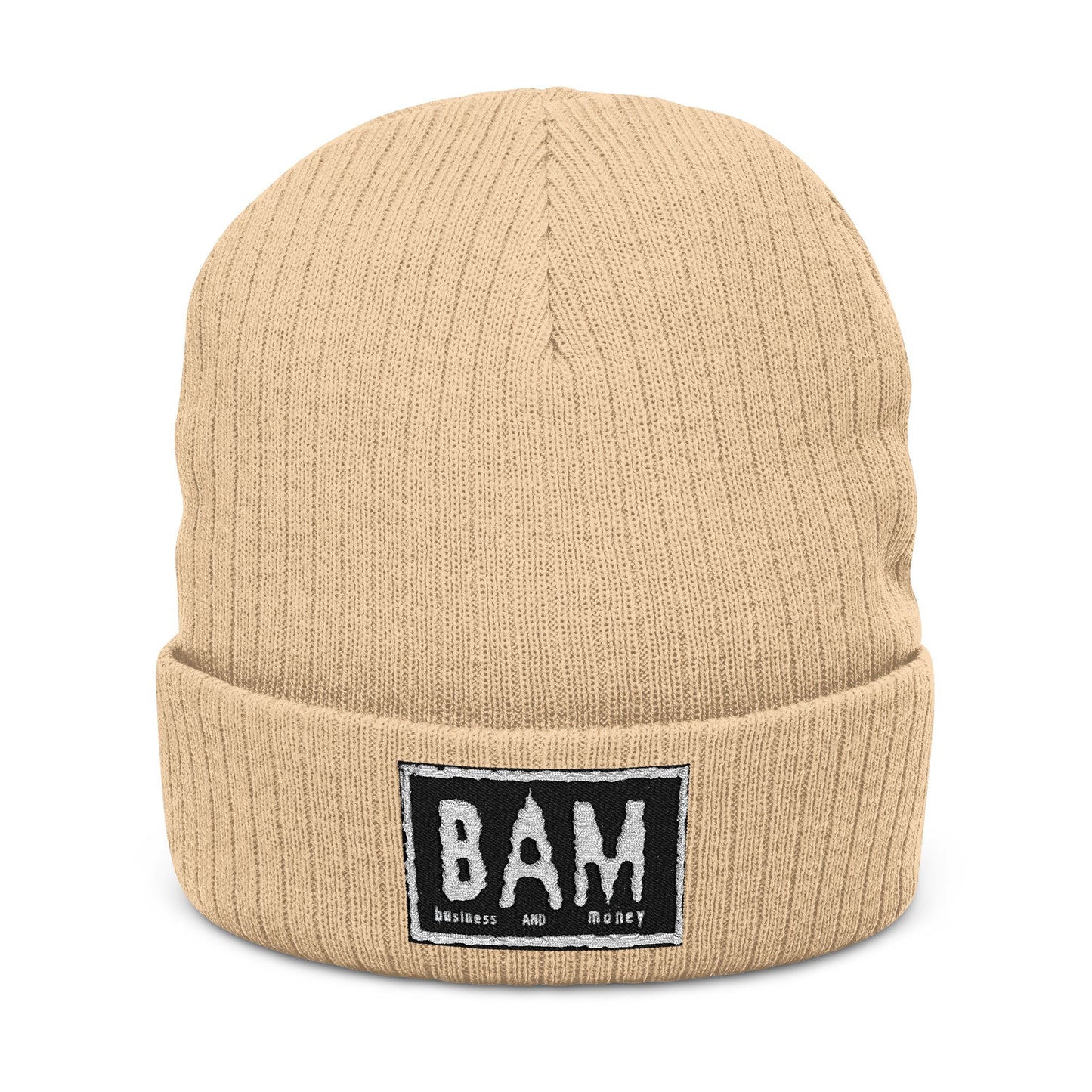 Ribbed Knit Beanie (Embroidery)