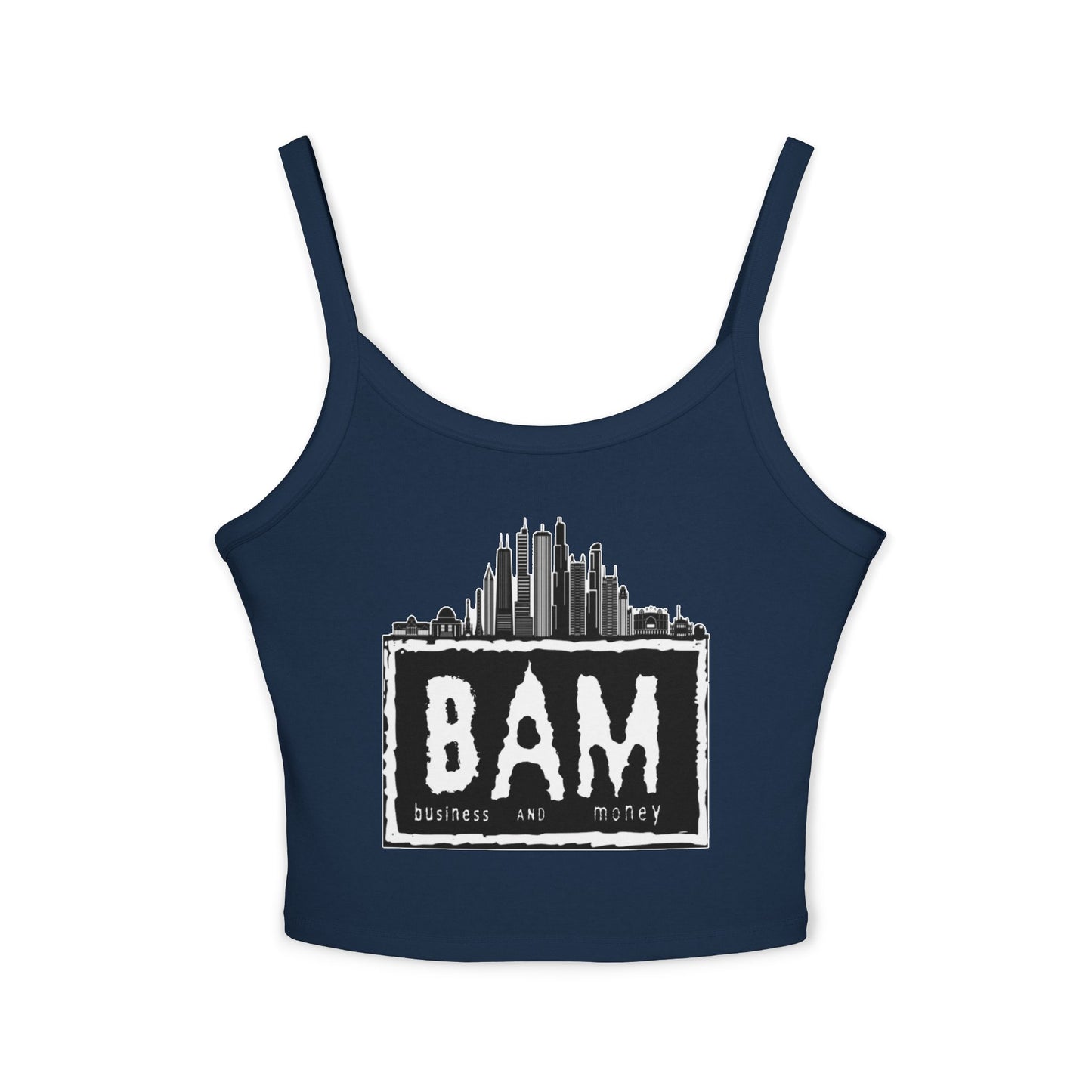BAM Women's Spaghetti Strap Tank Top, Casual Summer Wear, Workout Top, Beach Outfit, Festival Apparel, Gift for Her