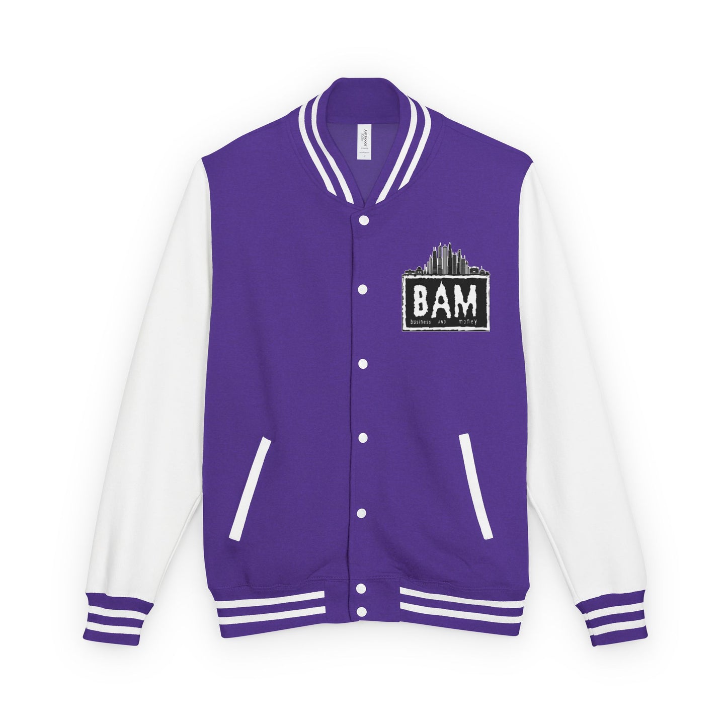 Stylish Unisex Heavyweight Letterman Jacket with BAM Design for Cozy Casual Wear, Perfect for Sports Fans, Gifts, College Events, [...]