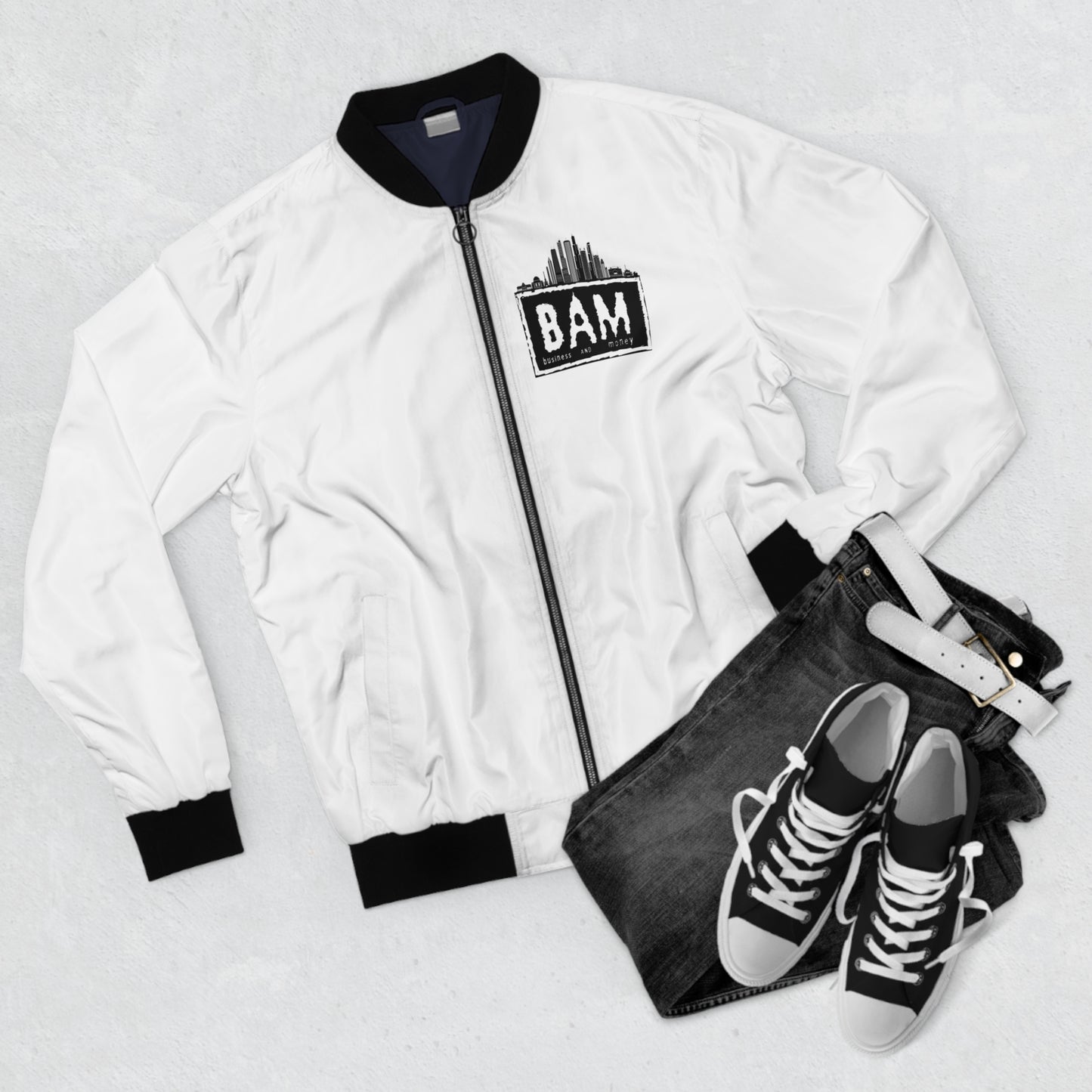 Copy of BAM Bomber Jacket — Business And Money Urban Skyline Jacket
