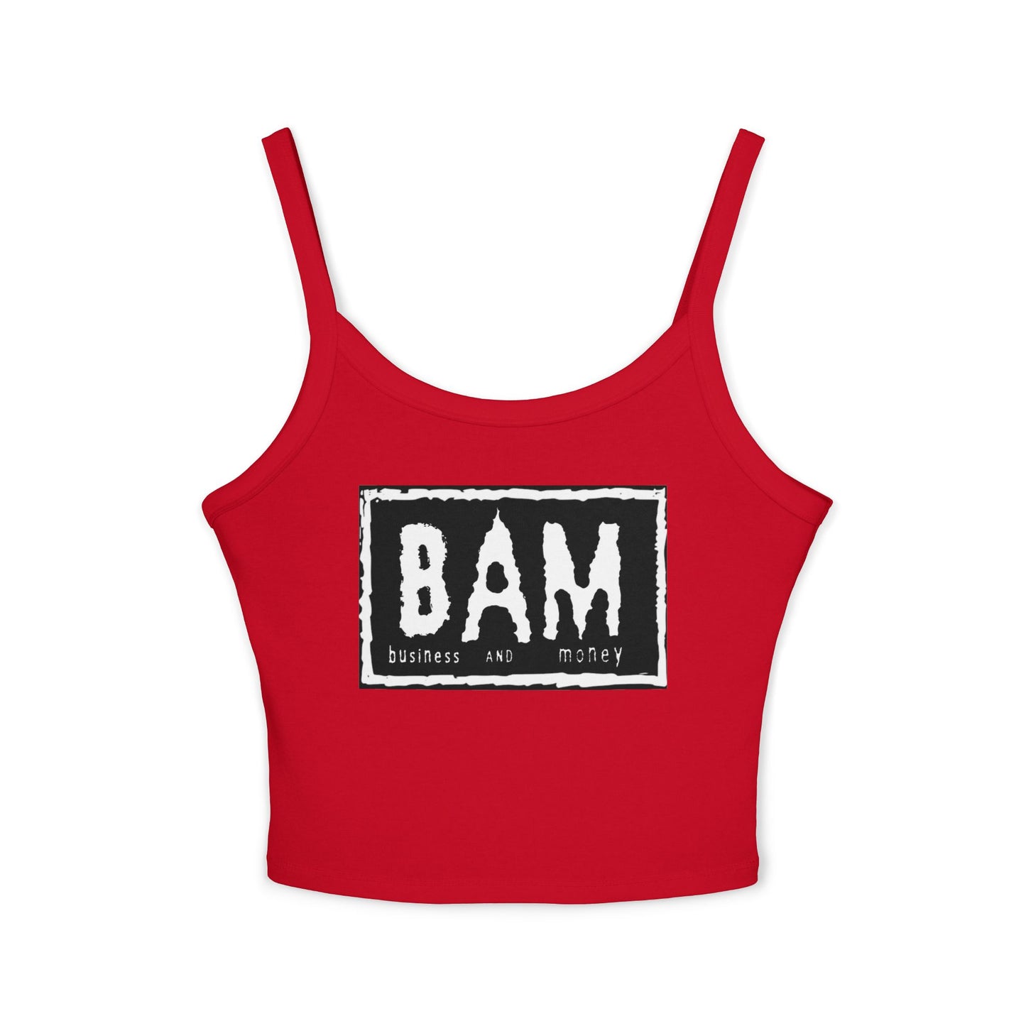 BAM Women's Spaghetti Strap Tank Top, Casual Summer Wear, Workout Top, Beach Outfit, Festival Apparel, Gift for Her