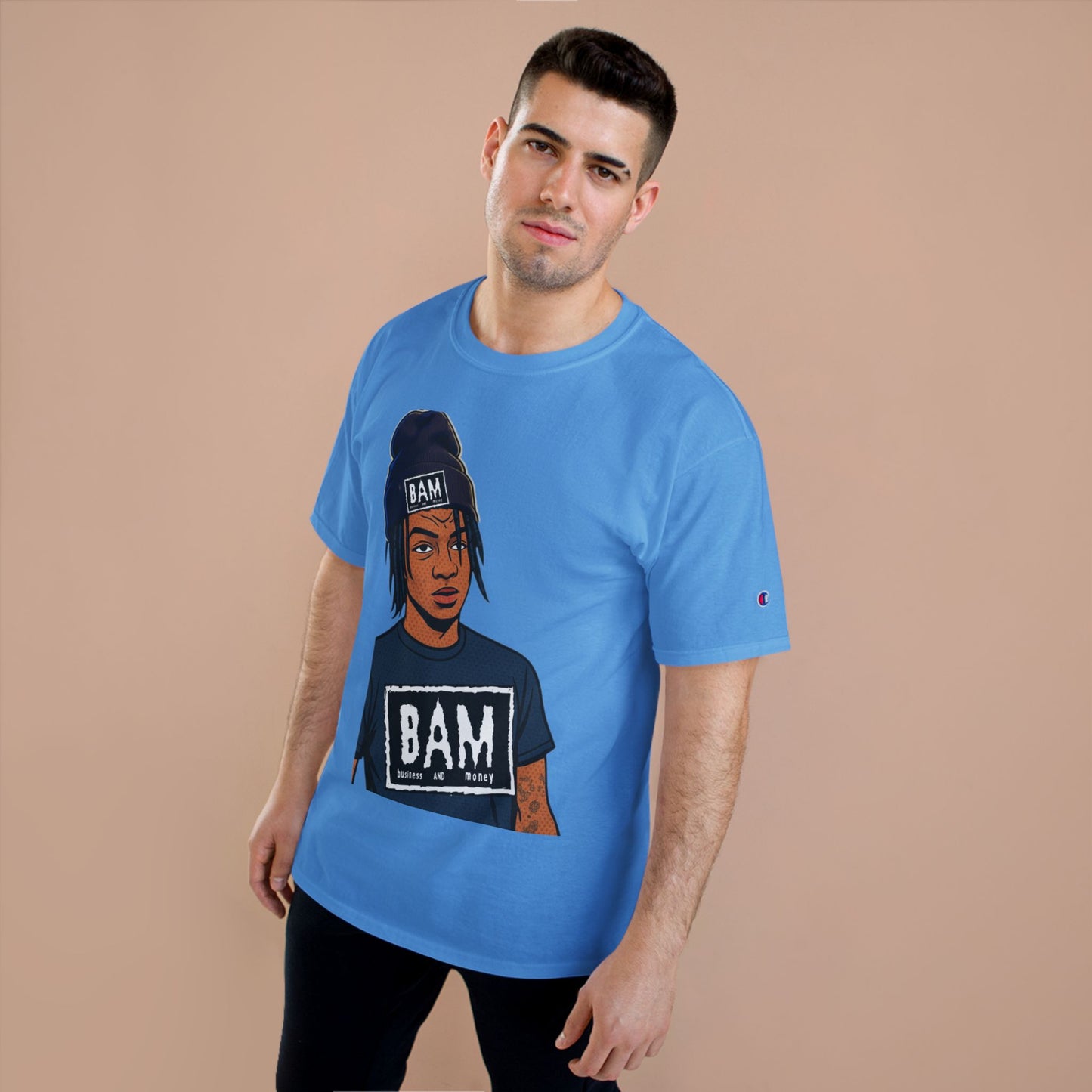 Champion Graphic Tee, Casual Streetwear Shirt, Unisex T-Shirt, Gift for Him/Her, Summer Fashion Must-Have, Fun Graphic Top