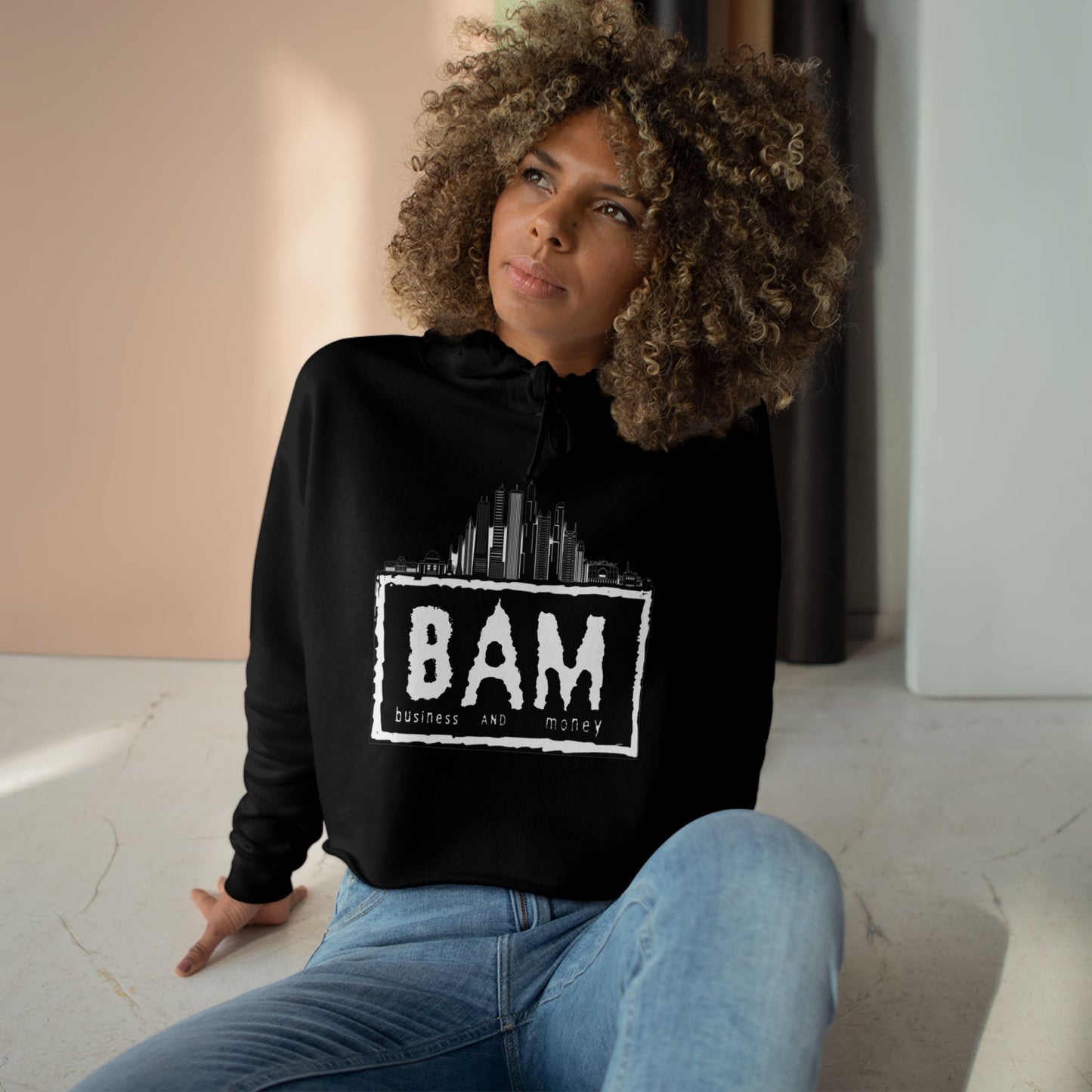 Urban Vibe Crop Hoodie | Street Style, Graphic Sweatshirt, Casual Wear for Teens, Trendy Crop Top, Gift for Music Lovers