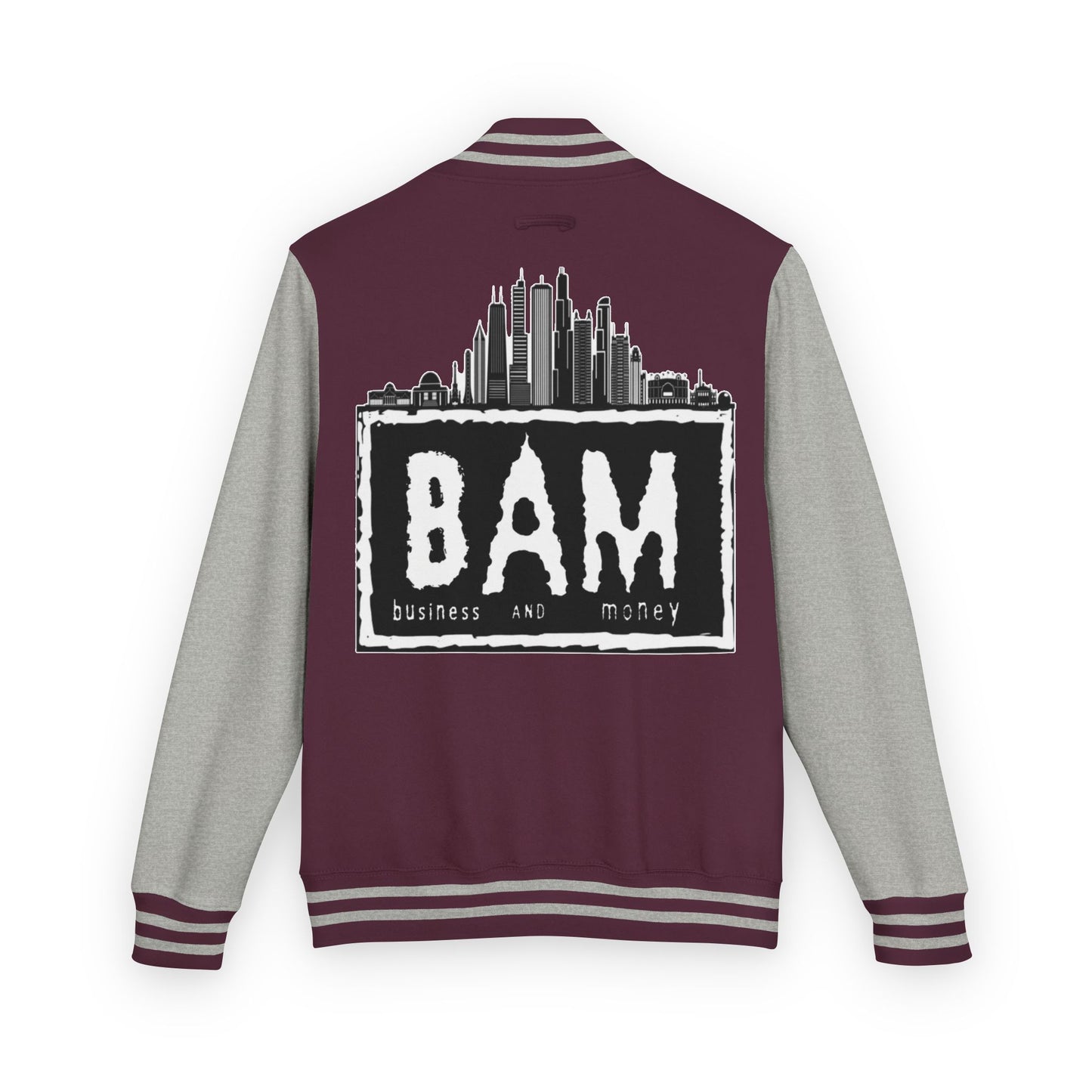 Stylish Unisex Heavyweight Letterman Jacket with BAM Design for Cozy Casual Wear, Perfect for Sports Fans, Gifts, College Events, [...]